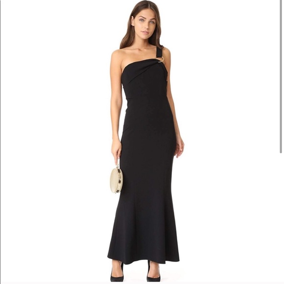 dvf one shoulder dress